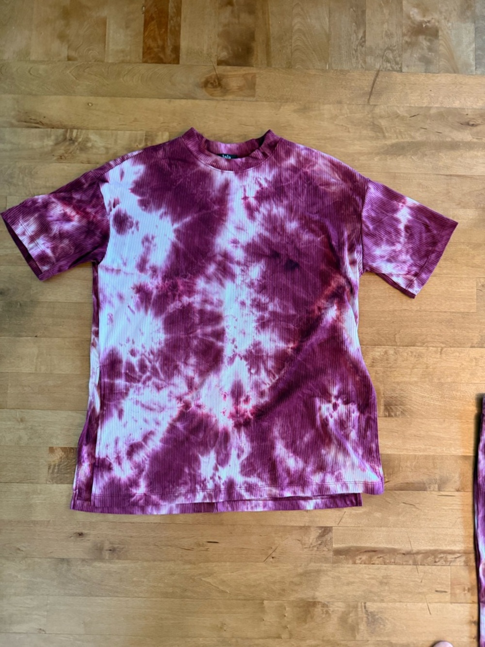 Dressed in LALA Pinkish Tie-Dye Pantsuit Set, Women’s Small - Picture 2 of 5